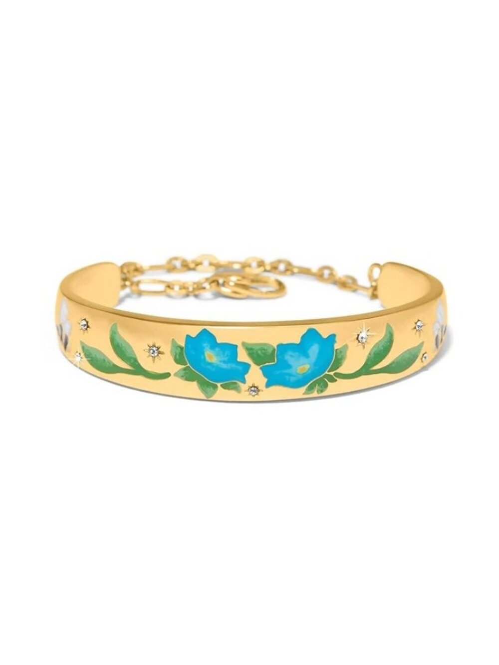 Brighton Reverie Flower Bar Bracelet  $118 NWT JF0303 blue multi